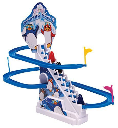 Battery Operated Penguin Race Toy - Music & Lights - buy-online