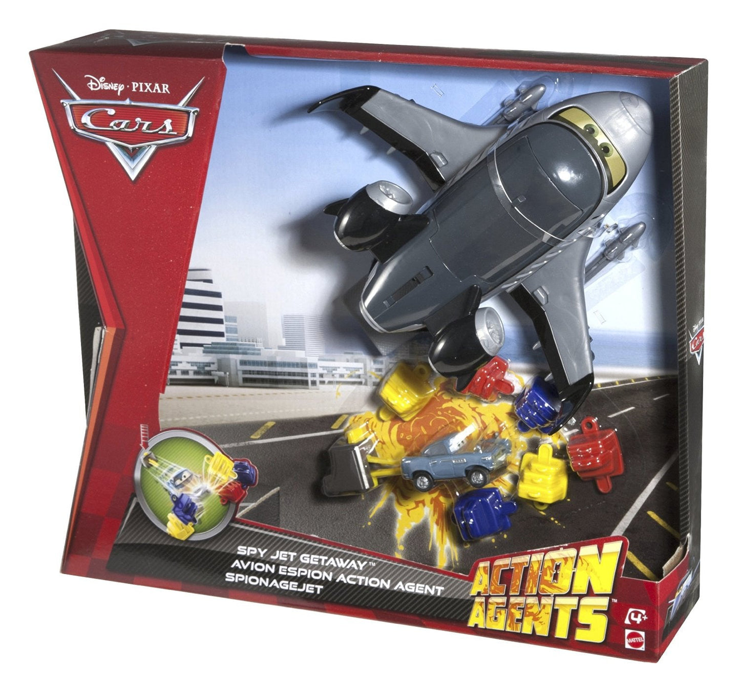 Mattel Disney Pixar Toy Cars 2 Siddeley The Spy Jet Transporter - buy-online