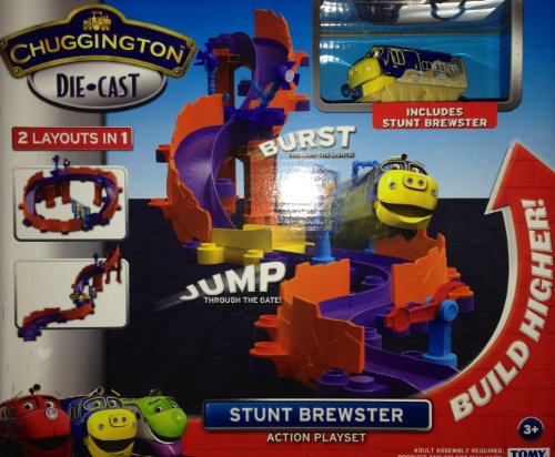 Chuggington Die-Cast Train Stunt Brewster Action Playset - buy-online
