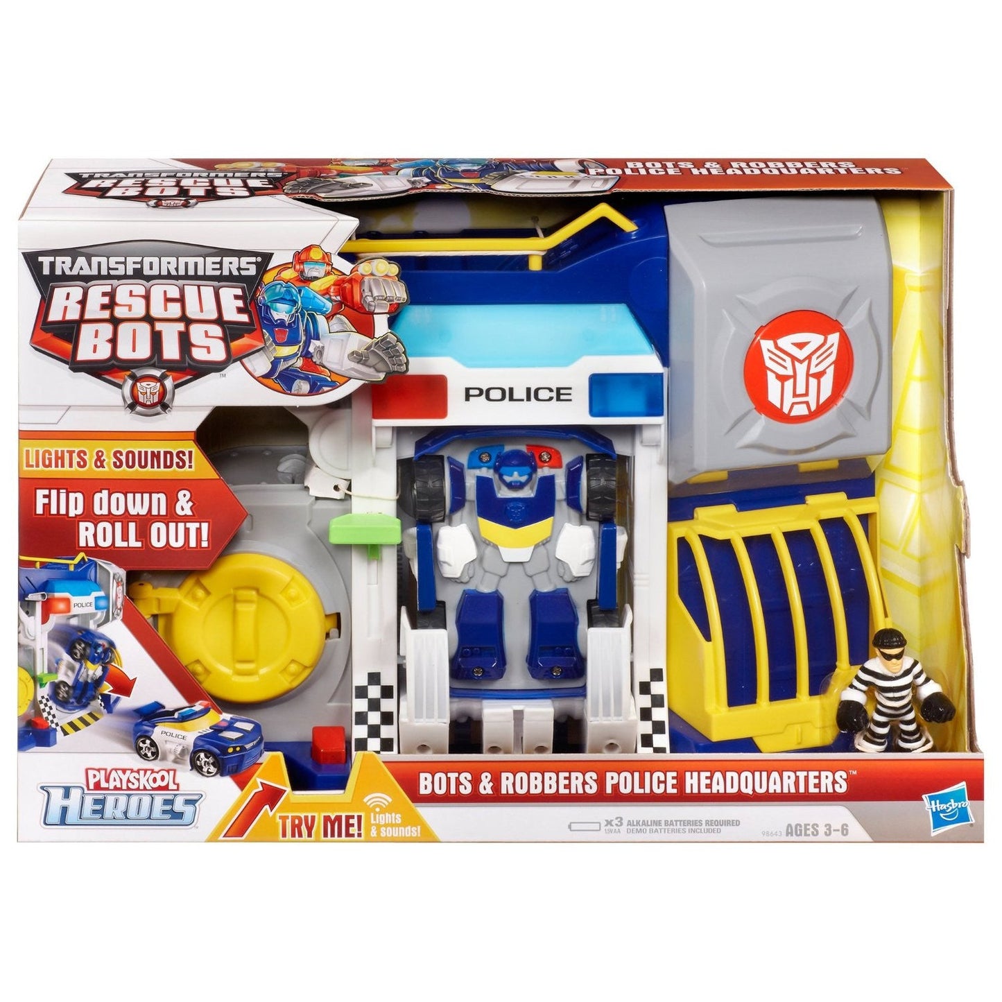 Transformers Rescue Bots & Robbers Police Headquarter Toy - buy-online