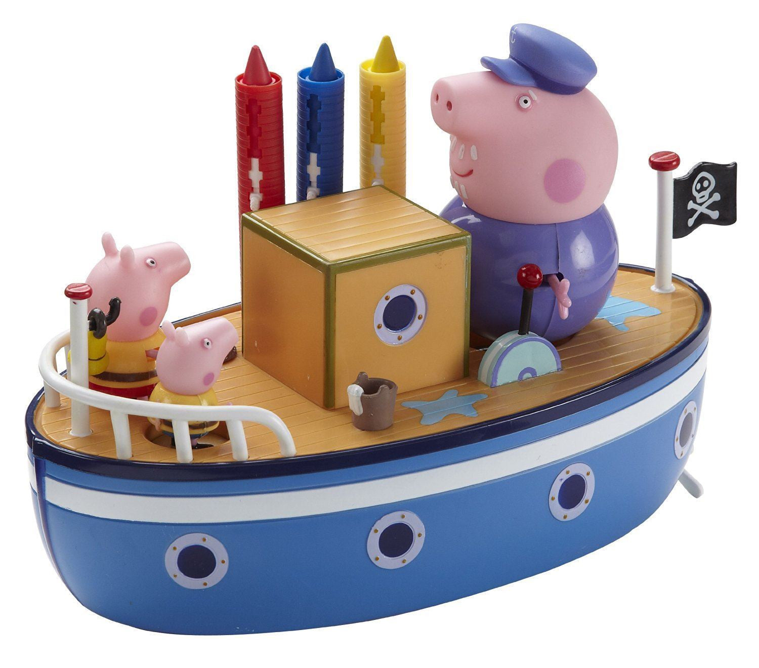 Peppa Pig Muddy Puddles Grandpa Pig's Bathtime Boat Toy - buy-online