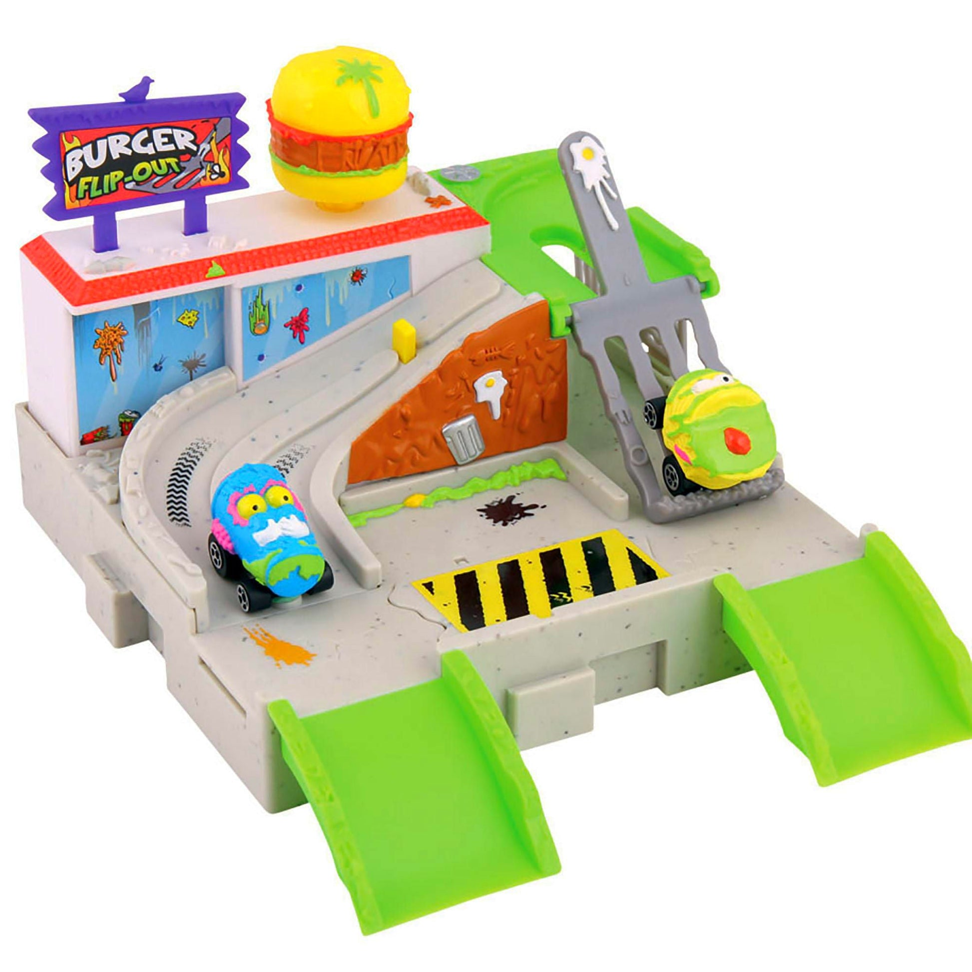 Trash Wheels Pack Burger Flip Out Playset Toy - buy-online